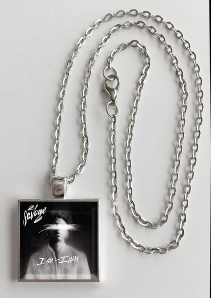 21 Savage - I Am > I Was - Album Cover Art Pendant Necklace - Hollee