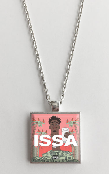 21 Savage - Issa Album - Album Cover Art Pendant Necklace - Hollee