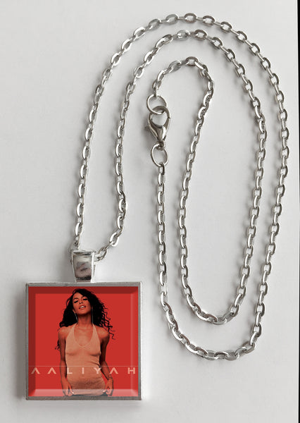 Aaliyah - Self Titled- Album Cover Art Pendant Necklace