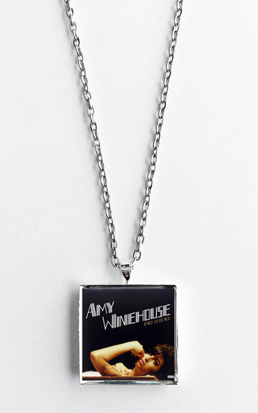 Amy Winehouse - Back to Black - Album Cover Art Pendant Necklace - Hollee