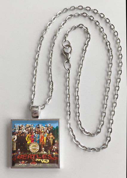 The Beatles - Sgt. Pepper's Lonely Hearts Club Band - Album Cover Art Pendant Necklace - Hollee