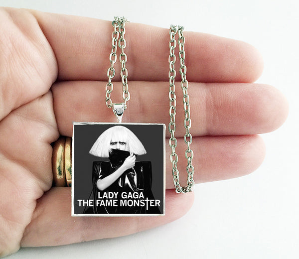 Lady Gaga - Fame Monster - Album Cover Art Pendant Necklace - Hollee