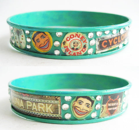 Coney Island Brooklyn NY Souvenir Bangle Bracelet - Hollee