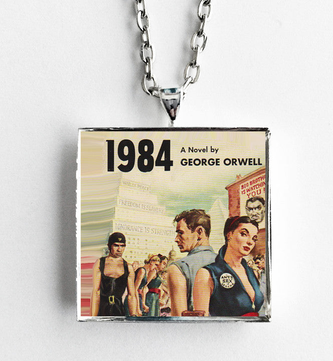 1984 - George Orwell - Book Cover Art Necklace - Hollee