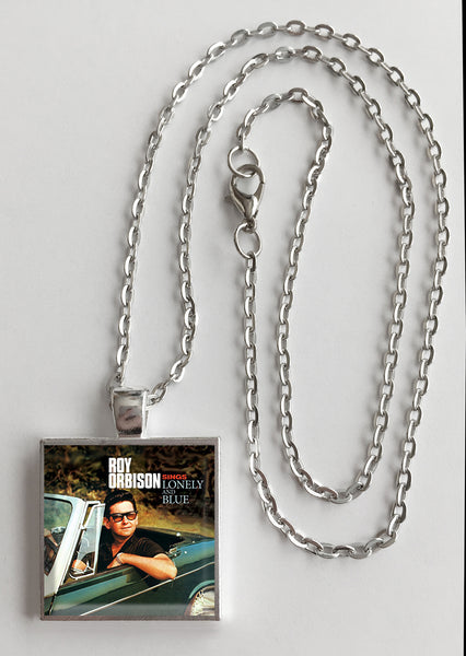 Roy Orbison - Sings Lonely and Blue - Album Cover Art Pendant Necklace - Hollee