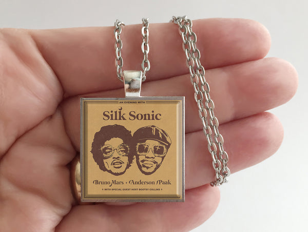 Silk Sonic - An Evening With - Album Cover Art Pendant Necklace