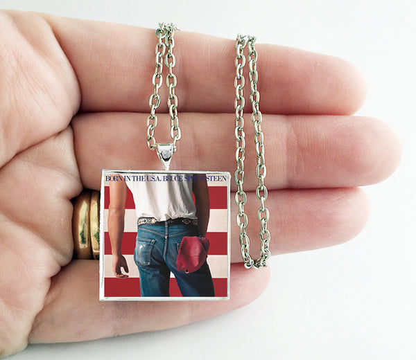 Bruce Springsteen - Born in the USA - Album Cover Art Pendant Necklace - Hollee