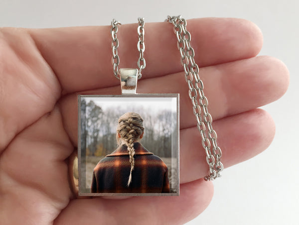 Taylor Swift - Evermore - Album Cover Art Pendant Necklace