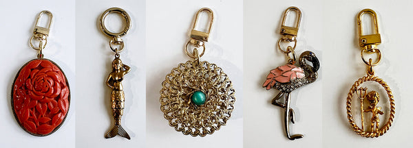 One of a Kind Vintage Bag Charms