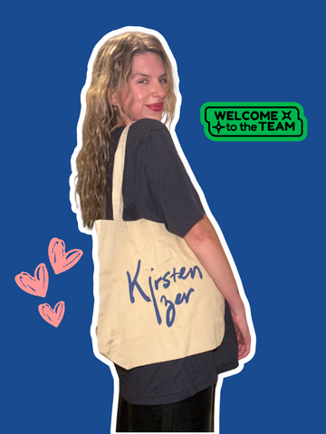Kirsten Izer The Perfect Hire “All My Insecurities on a Tote Tote"
