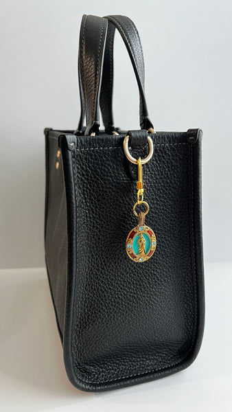 Vintage Our Lady of Guadalupe Religion Medal Bag Charm