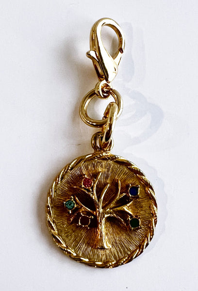 Vintage Tree of Life Bag Charm