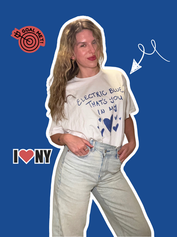 Kirsten Izer Electric Blue Tee Shirt