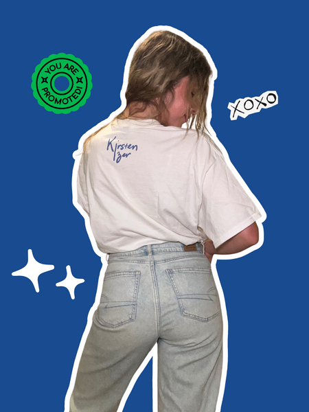 Kirsten Izer Electric Blue Tee Shirt