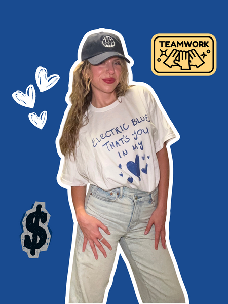 Kirsten Izer Electric Blue Tee Shirt