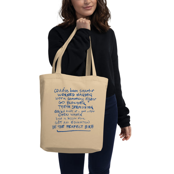 Kirsten Izer The Perfect Hire “All My Insecurities on a Tote Tote"