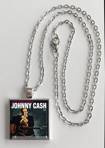 Johnny Cash - The Fabulous Johnny Cash - Album Cover Art Pendant Necklace