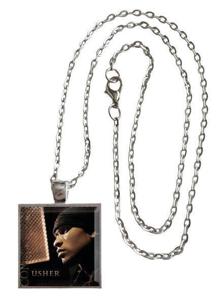 Usher - Confessions - Album Cover Art Pendant Necklace