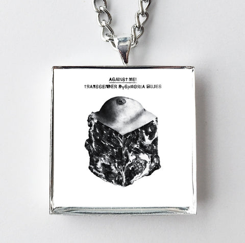 Against Me! - Transgender Dysphoria Blues - Album Cover Art Pendant Necklace - Hollee