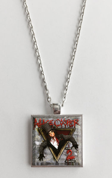 Alice Cooper - Welcome 2 My Nightmare - Album Cover Art Pendant Necklace - Hollee