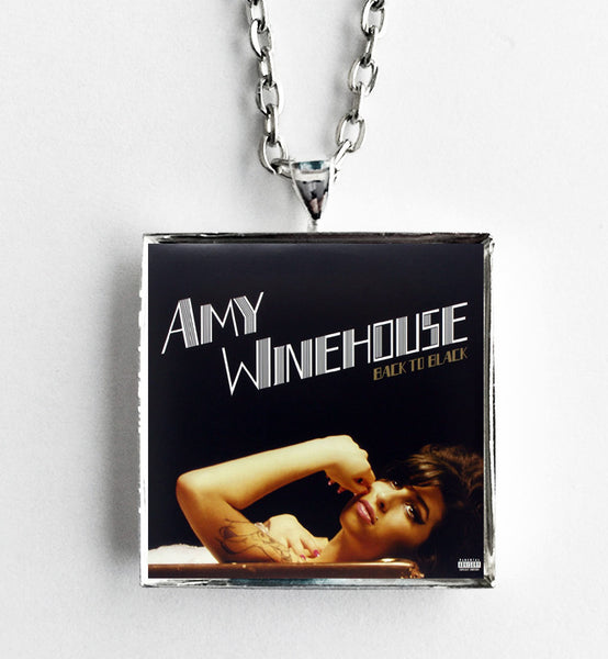 Amy Winehouse - Back to Black - Album Cover Art Pendant Necklace - Hollee