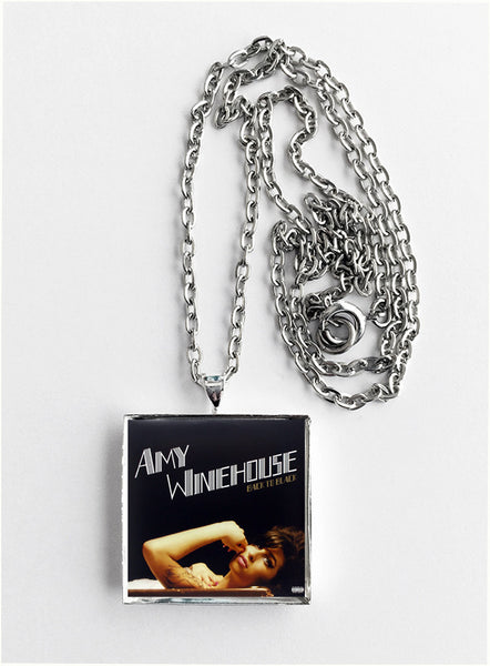 Amy Winehouse - Back to Black - Album Cover Art Pendant Necklace - Hollee