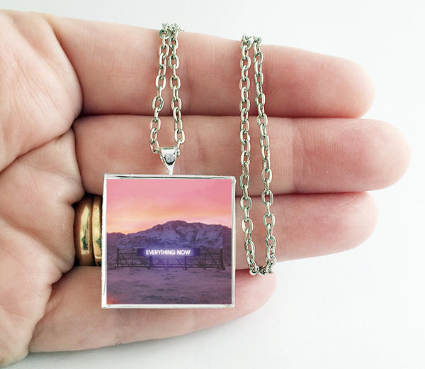 Arcade Fire - Everything Now - Album Cover Art Pendant Necklace - Hollee