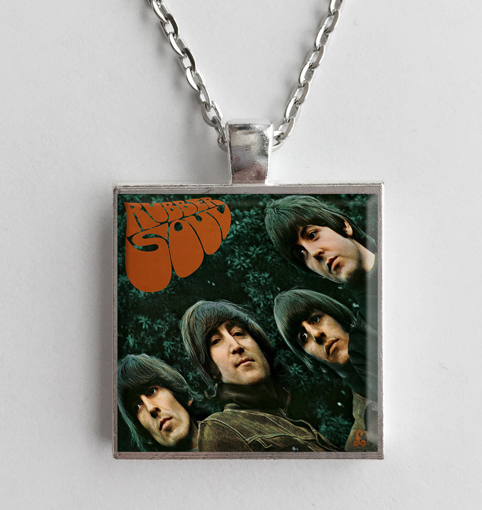 The Beatles - Rubber Soul - Album Cover Art Pendant Necklace - Hollee