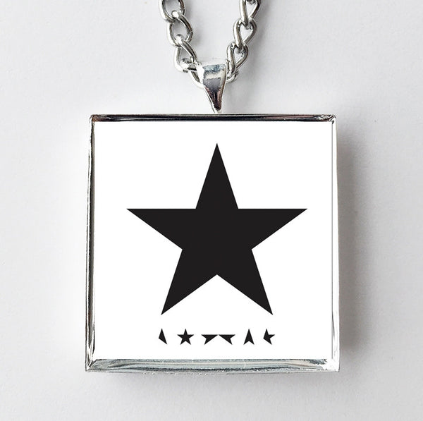 David Bowie - Blackstar - Album Cover Art Pendant Necklace - Hollee