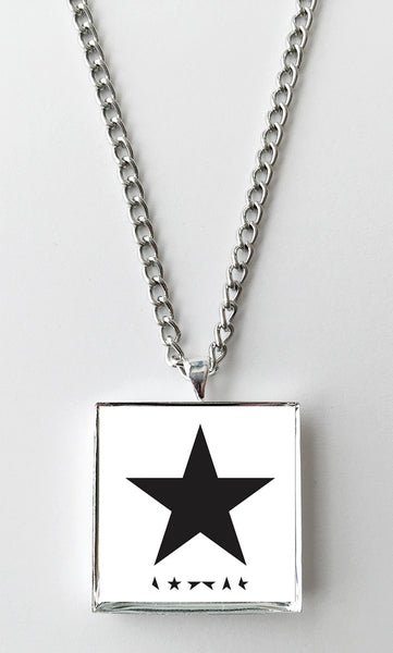 David Bowie - Blackstar - Album Cover Art Pendant Necklace - Hollee
