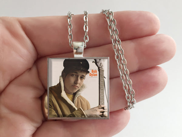 Bob Dylan - Self Titled - Album Cover Art Pendant Necklace - Hollee