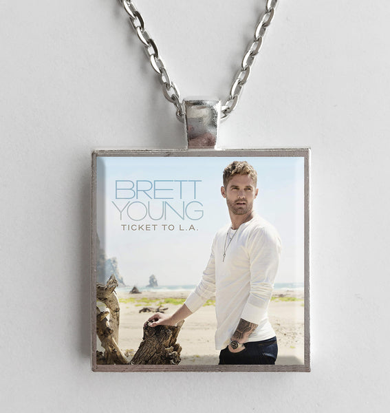 Brett Young - Ticket to L.A. - Album Cover Art Pendant Necklace - Hollee