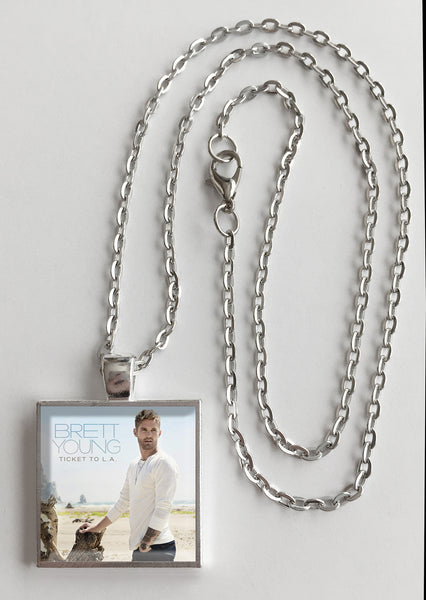 Brett Young - Ticket to L.A. - Album Cover Art Pendant Necklace - Hollee