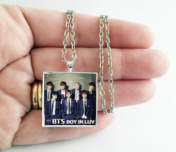 BTS Bangtan Boys - Boy in Luv (v1) - Album Cover Art Pendant Necklace - Hollee
