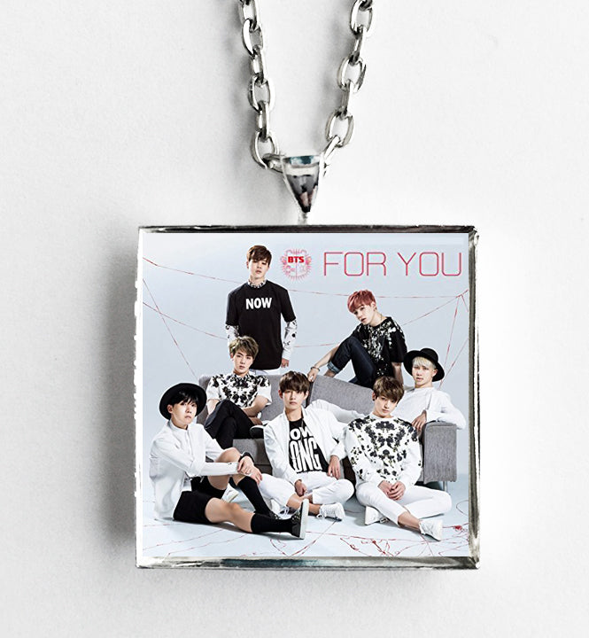 BTS Bangtan Boys - For You - Album Cover Art Pendant Necklace - Hollee