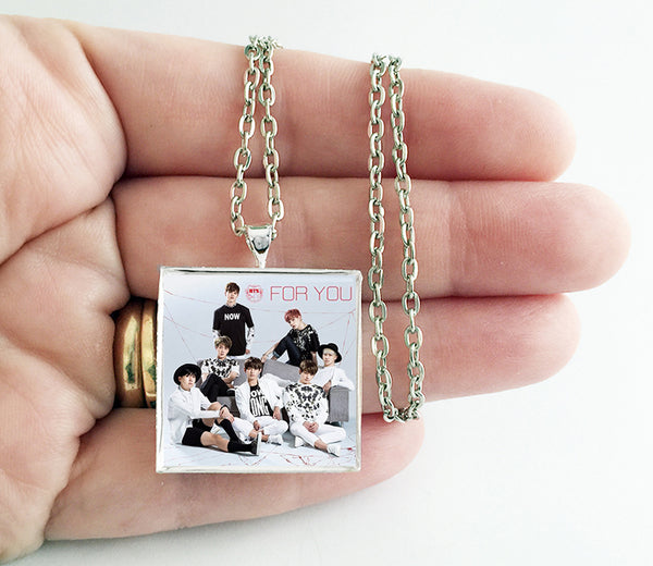 BTS Bangtan Boys - For You - Album Cover Art Pendant Necklace - Hollee