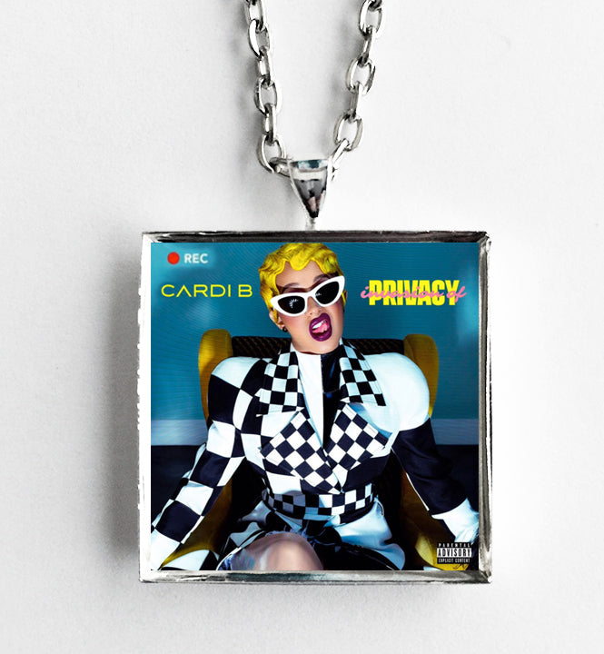 Cardi B - Invasion of Privacy - Album Cover Art Pendant Necklace - Hollee