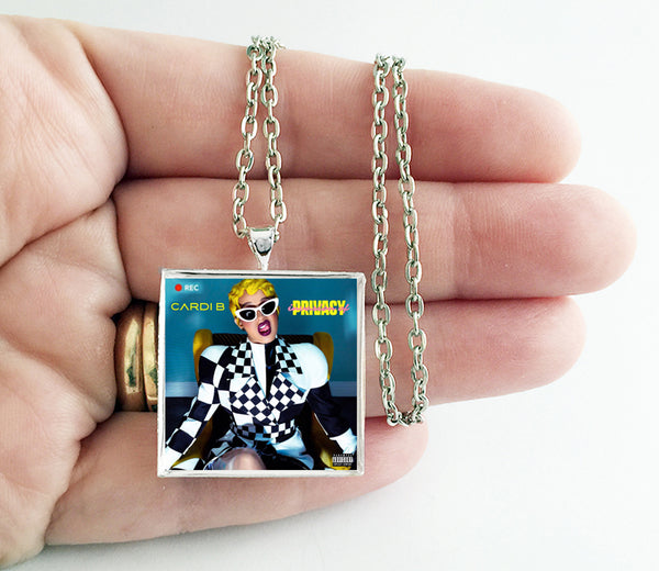 Cardi B - Invasion of Privacy - Album Cover Art Pendant Necklace - Hollee