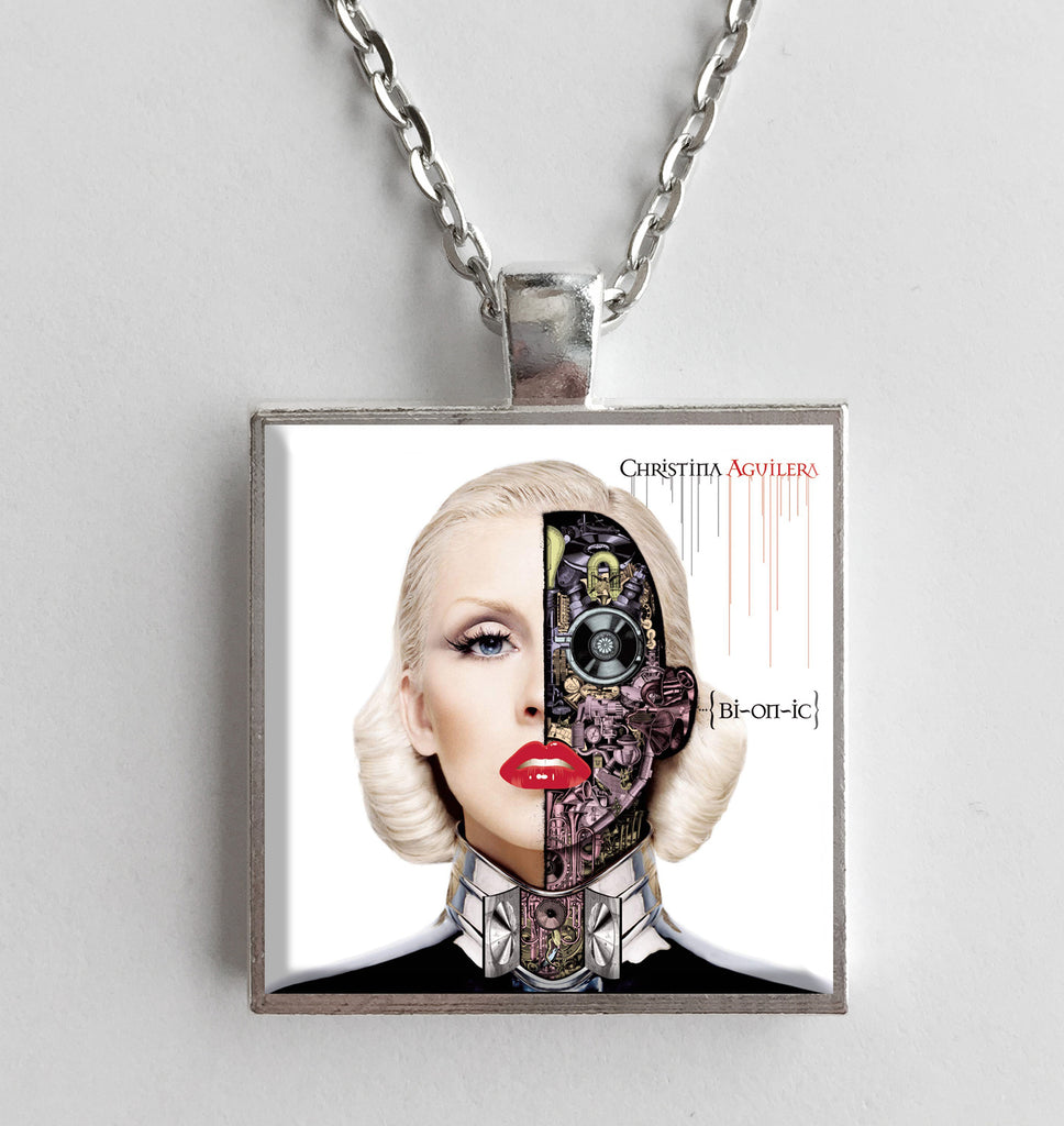 Christina Aguilera - Bionic - Album Cover Art Pendant Necklace - Hollee