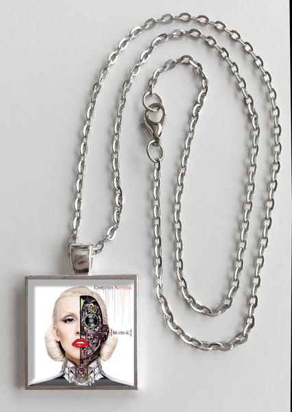 Christina Aguilera - Bionic - Album Cover Art Pendant Necklace - Hollee