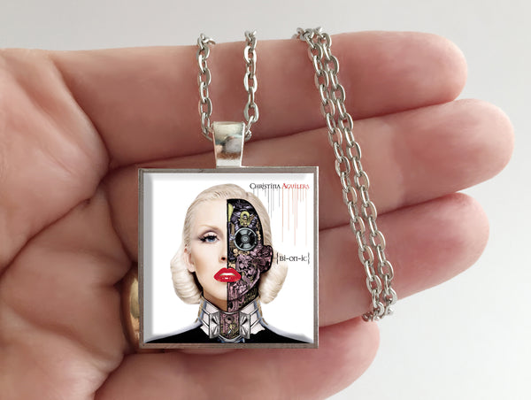 Christina Aguilera - Bionic - Album Cover Art Pendant Necklace - Hollee