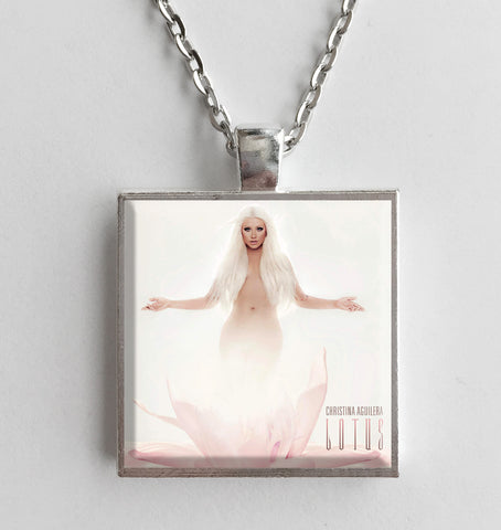 Christina Aguilera - Lotus - Album Cover Art Pendant Necklace - Hollee