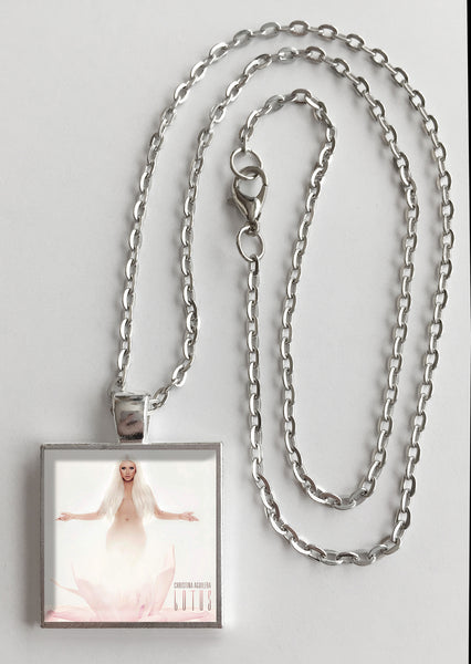 Christina Aguilera - Lotus - Album Cover Art Pendant Necklace - Hollee
