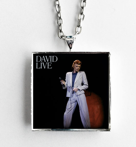 David Bowie - David Live - Album Cover Art Pendant Necklace - Hollee