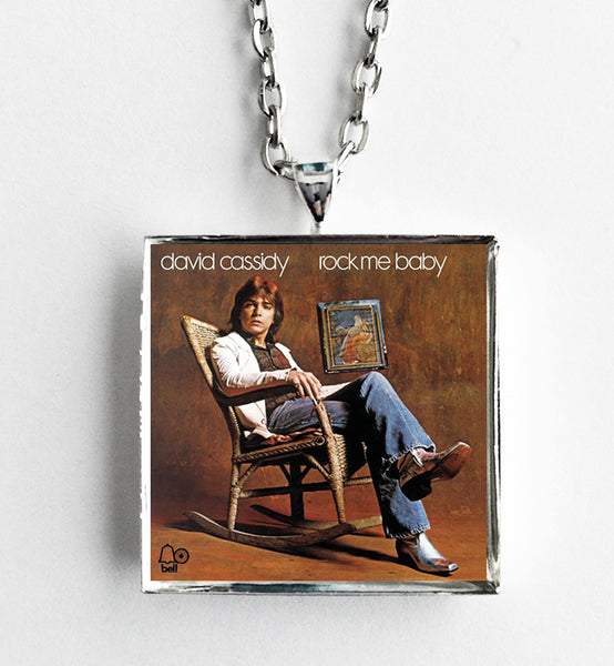 David Cassidy - Rock Me Baby - Album Cover Art Pendant Necklace - Hollee