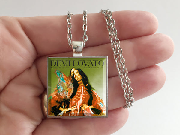 Demi Lovato - Dancing With The Devil… The Art of Starting Over - Album Cover Art Pendant Necklace