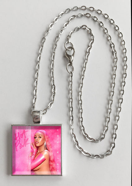 Doja Cat - Hot Pink - Album Cover Art Pendant Necklace - Hollee