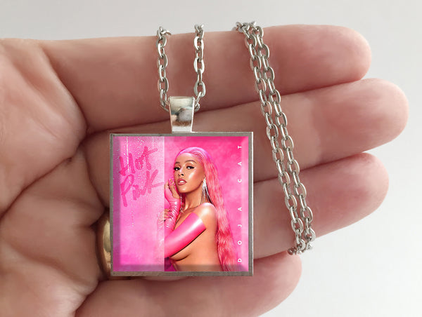 Doja Cat - Hot Pink - Album Cover Art Pendant Necklace - Hollee