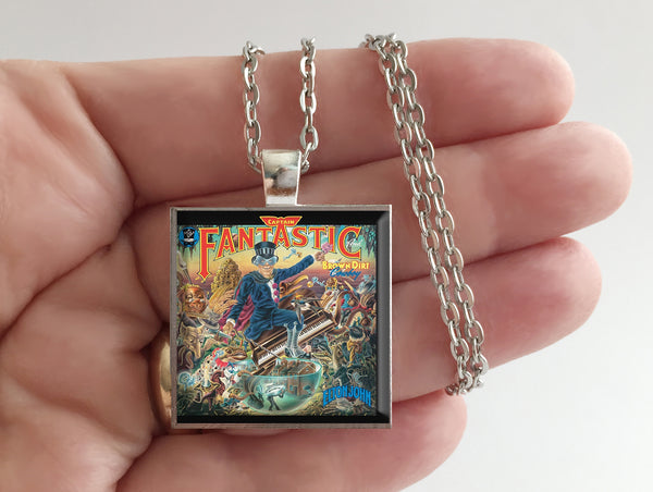 Elton John - Captain Fantastic - Album Cover Art Pendant Necklace - Hollee