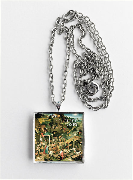 Fleet Foxes - Self Titled - Album Cover Art Pendant Necklace - Hollee